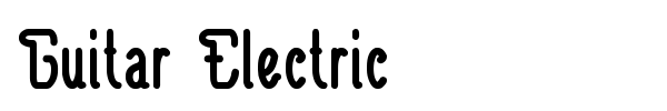Guitar Electric font preview